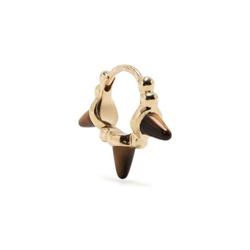 MARIA TASH Orecchino a cerchio Lotus Eternity in oro giallo 18kt con