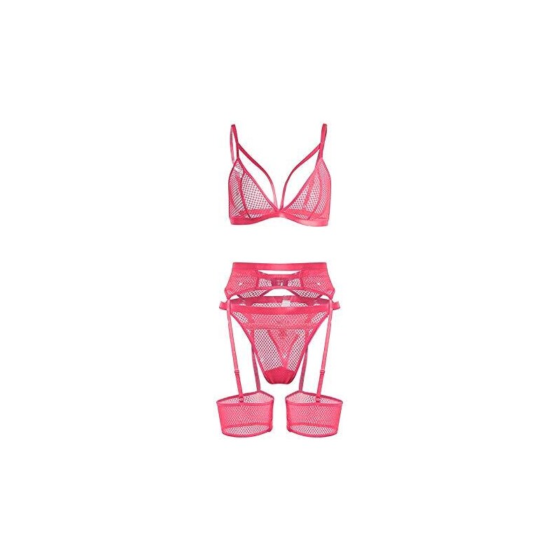 Arongyy Lingerie Sexy Hot per Sesso Anale Completini Intimi Sexy Donna Hot Sesso Reggiseno Sexy per Sesso Aperto Cavallo Slip Bandage Push Up Reggiseno Completini Sexy Donna Body Hot
