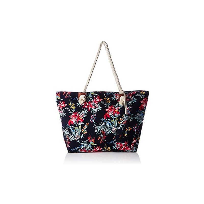 Borsa Spiaggia Impermeabile Con Cerniera – Tracolla Regolabile, Capiente E Leggera, In Tela Morbida, Colore Blu