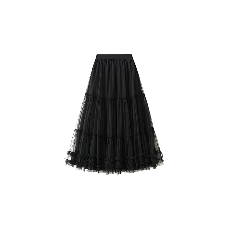 Zistrcbao Gonne In Tulle Da Donna Gonna Lunga A Vita Alta Vintage In