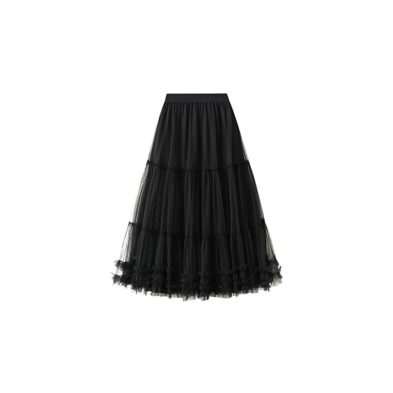 Abito Lungo In Tulle Plissé Donna, Rosa | Milano - Foto 8