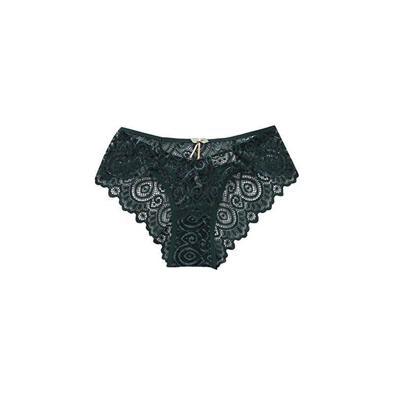 Ohmydear Perizoma Donna Vita Media In Microfibra Con Pizzo – Morbido, Cavallo In Cotone, Taglie Forti