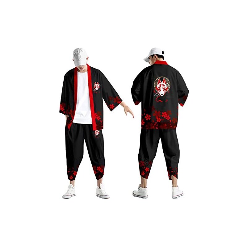 Tuta Da Jogging Uomo Estiva 2 Pezzi A Maniche Lunghe Con Pantaloni In Tessuto - Moda Casual Con Risvolto Ondulato