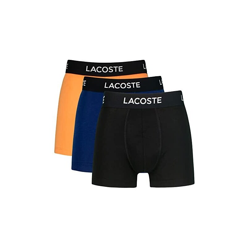 Athena Lh31 Boxer Sportivi Uomo - Confezione Da 3, Microfibra Traspirante, Nero/Rosso, Taglie Dalla S Alla XL