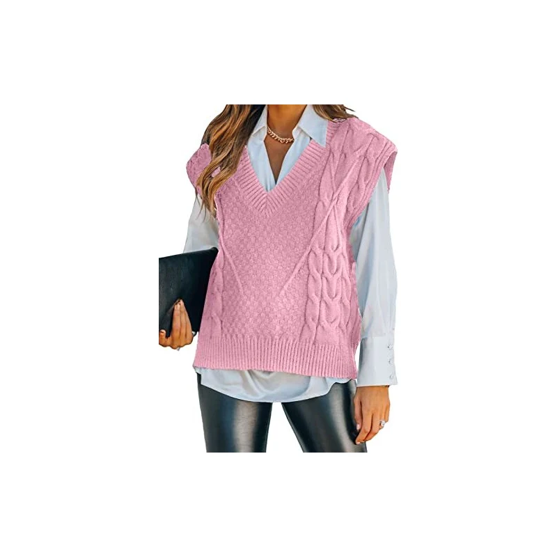 Maglione Gilet Donna Tutto-fiammifero In Stile Coreano Vintage - Foto 10