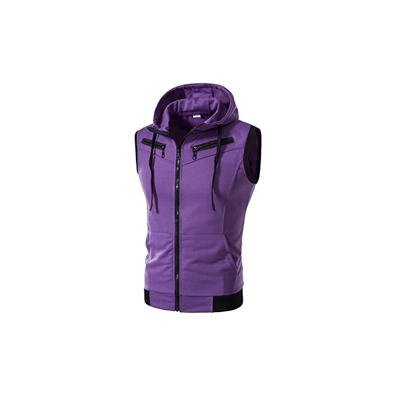 Caxndycing Gilet en jean pour homme - Sans manches - Décontracté - Rétro - Veste de pêche - Gilet de motard - Gilet d'été avec poches - Gilet de cowboy occidental, Bleu 01., M