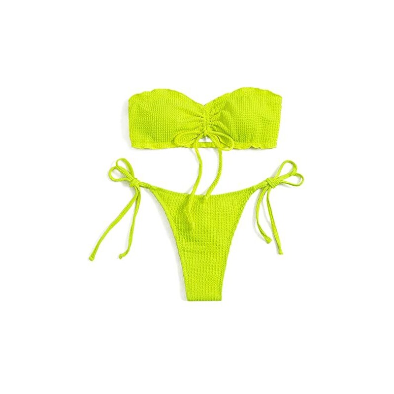 Costume Da Bagno Due Pezzi Donna Con Stampa Hawaii - Reggiseno Imbottito E Pantaloncini Vita Alta, Per Spiaggia E Piscina