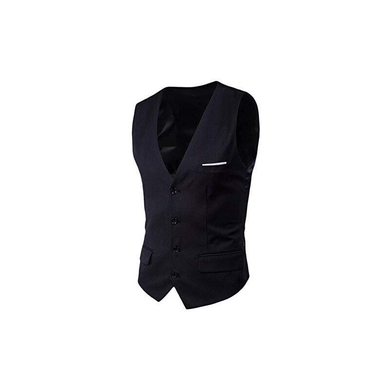 KETAFOUND Gilet Da Uomo In Tweed - Gilet Elegante Senza Maniche Da - Foto 4