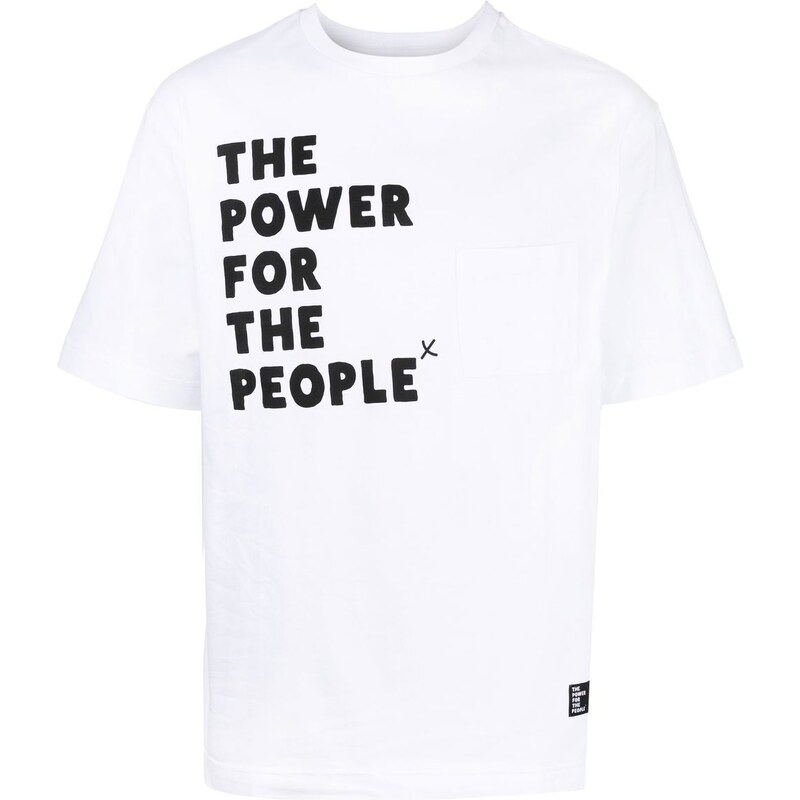 The Power For The People T-shirt con stampa - Bianco