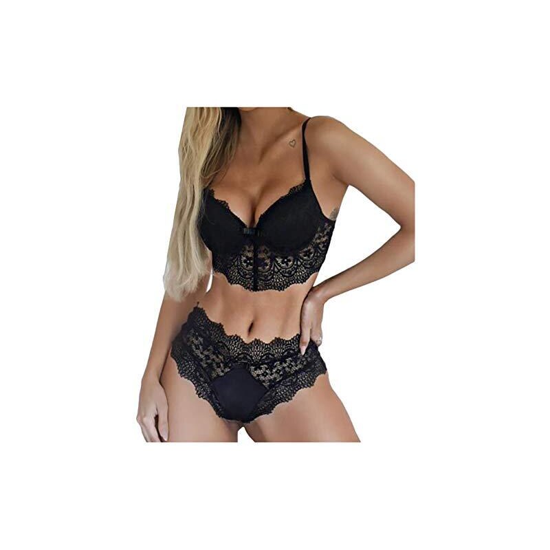 FEOYA Babydoll In Pizzo S-L – Camicia Da Notte Donna Con Scollo A V E Dettagli Trasparenti, Perfetta Come Regalo