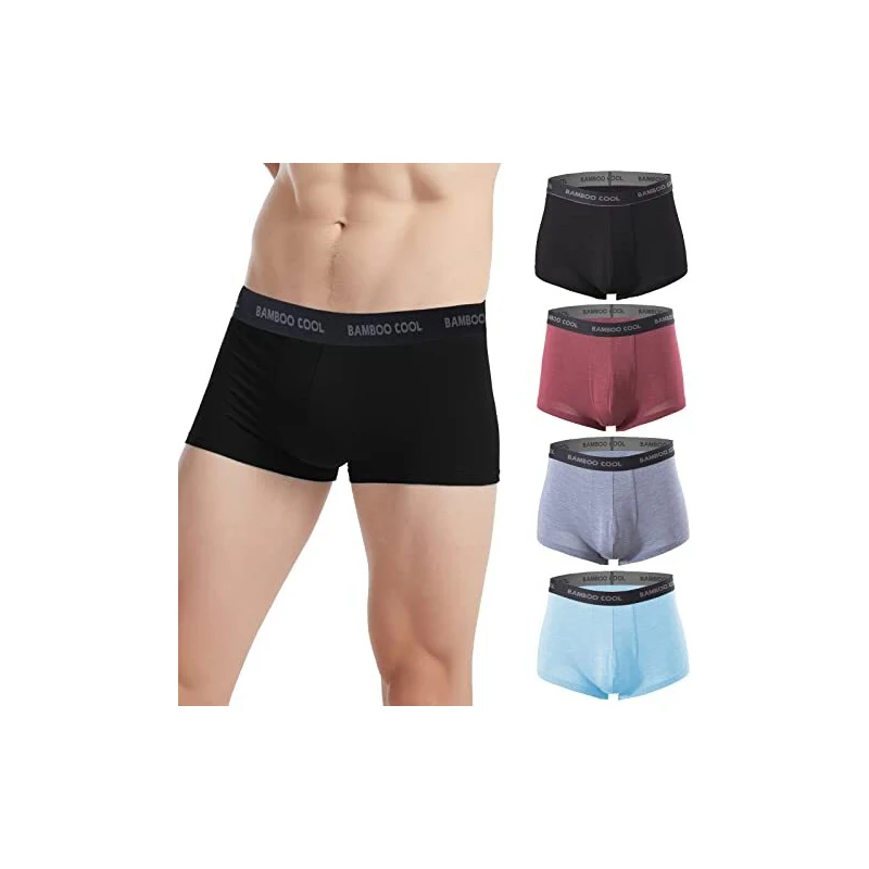 Boxer Uomo in Fibra di Bambù - Basic Neri di H-earth