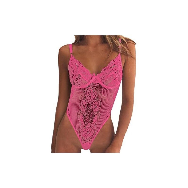 Camicia Babydoll Intimate Fantasies Con Orsacchiotto | Lingerie Pizzo Nera, Taglie Dalla 12 Alla 22 (L/XL)