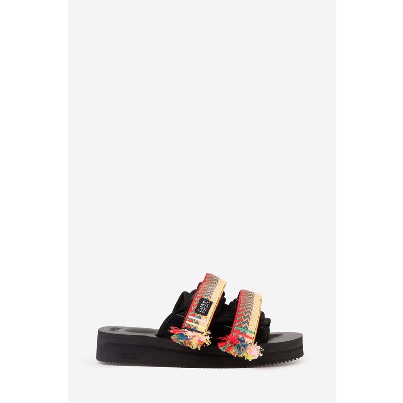 Lanvin Maglia nera da bambina con logo N30181