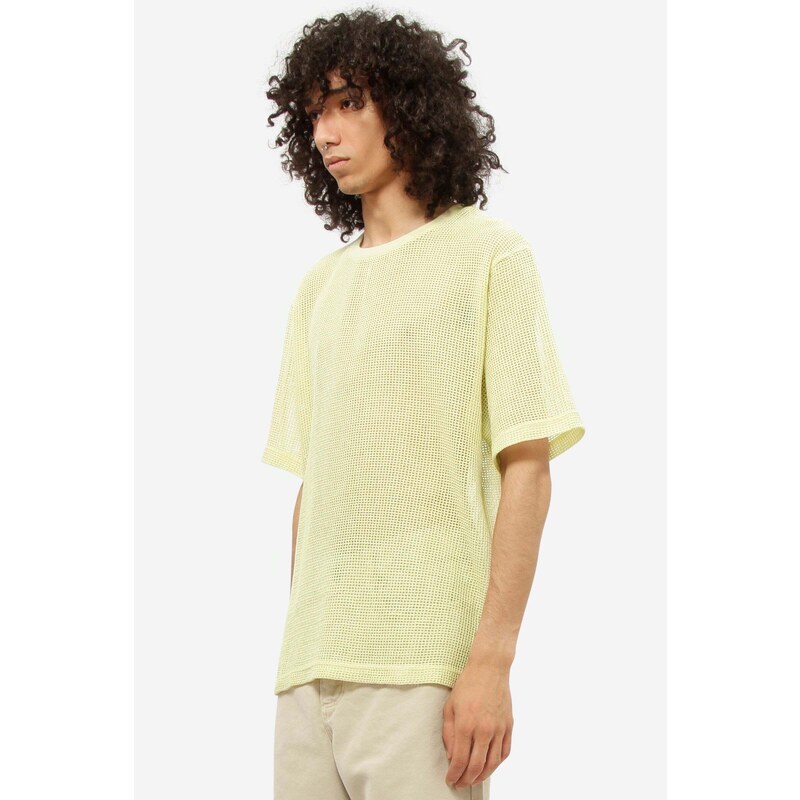 Stussy T-Shirt COTTON MESH in cotone verde