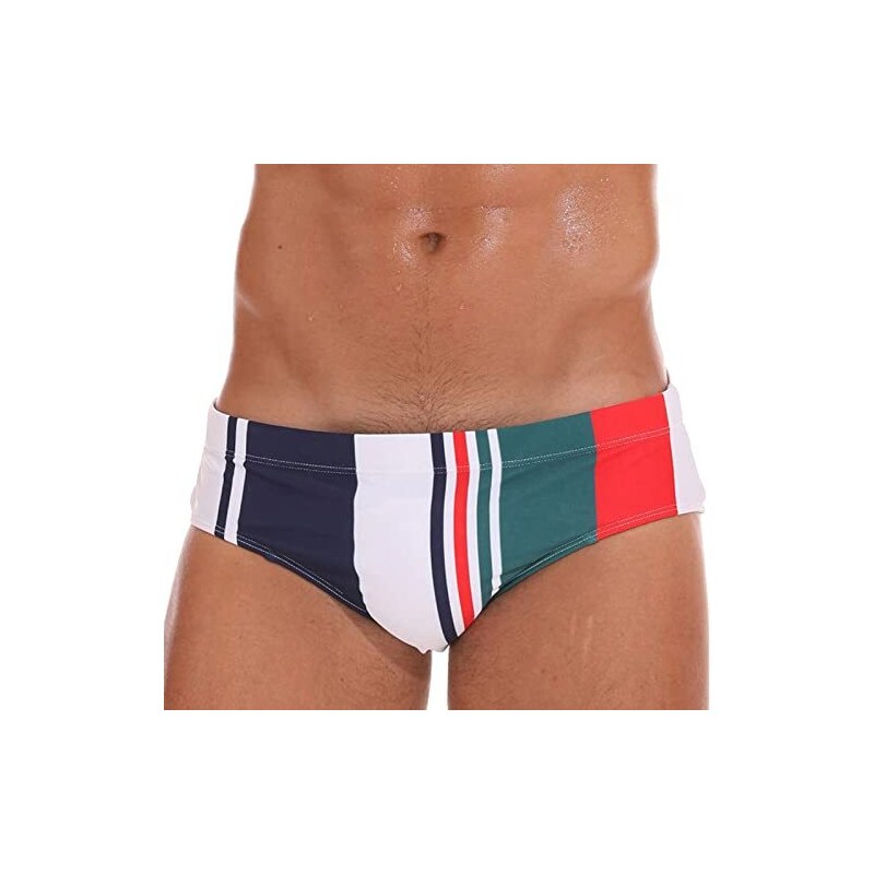 Costume Da Bagno Uomo Slip Vita Bassa - 80% Poliammide, 20% Elastan, Coulisse Regolabile - Foto 10