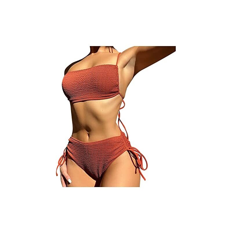 NOAGENJT Bikini Donna XXL Costumi Uomo Mare Prime Costume Da Bagno Donna Sexy Costume Bikini Perizoma Donna Vita Alta Costume Intero Donna Imbottito Seno Micro Bikini M 10 99 116056052