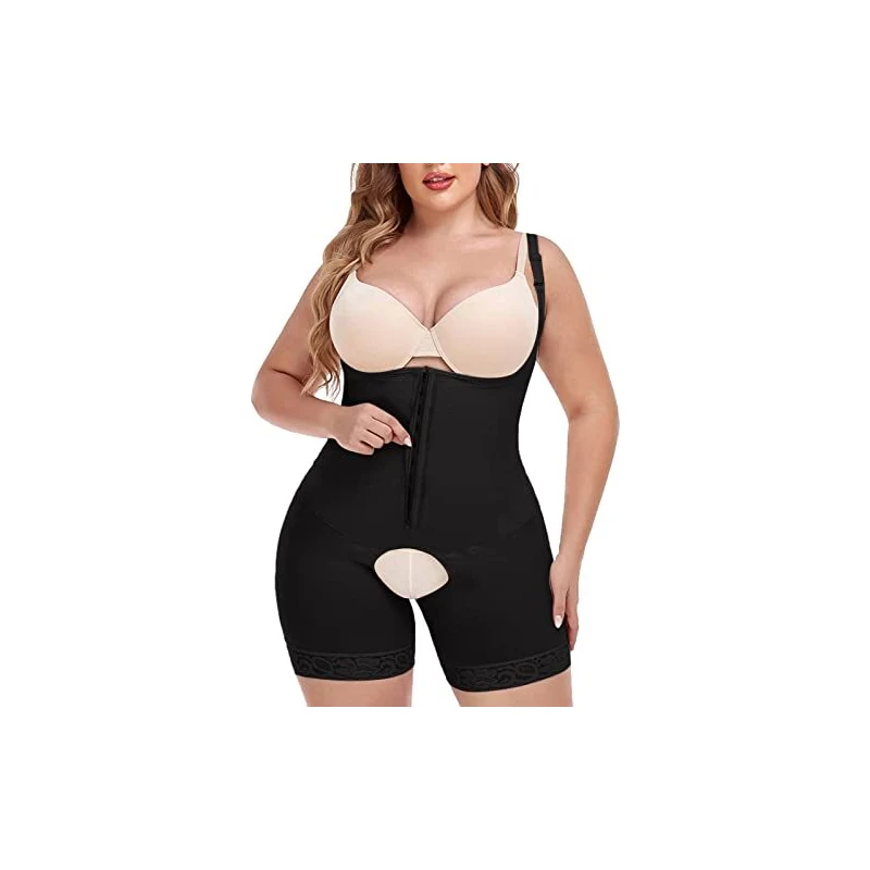 Body Shapewear Donna Ad Alta Compressione – Controllo Pancia Senza Cuciture – Beige/nero/rosa - 2