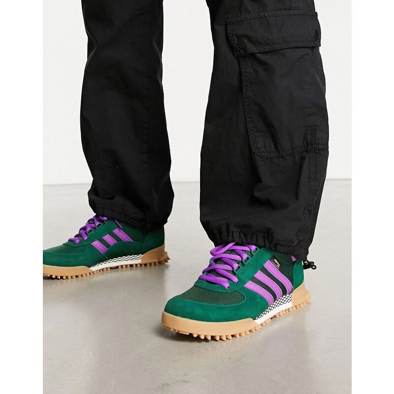 adidas Originals - Marathon TR - Sneakers verdi e viola-Verde