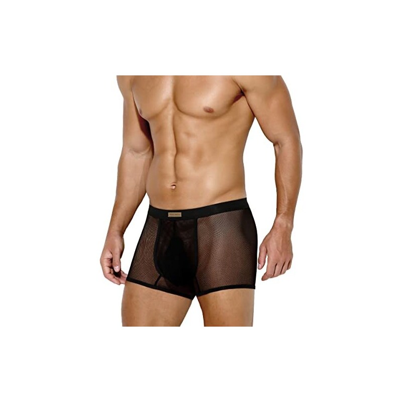 Slip Uomo Faringoto In Rete Ultrasottile - Intimo Trasparente A Vita Bassa, Comfort Massimo