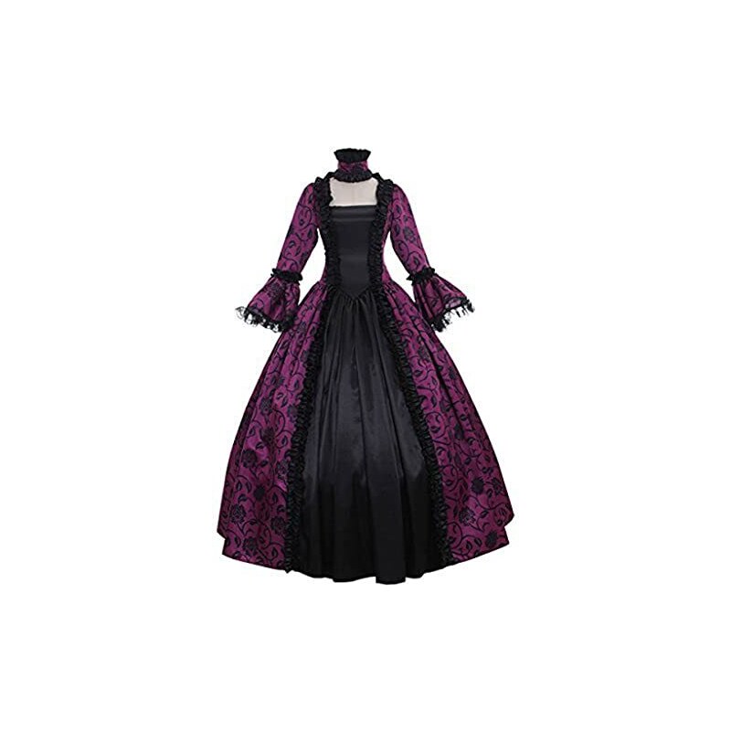 GRACEART Donna Abito Con Crinolina Vittoriano Vestito Vintage - 13