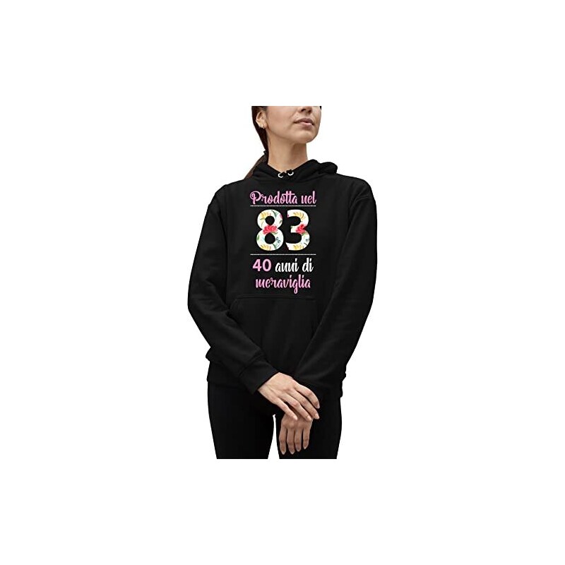 Felpa Con Cappuccio Leggendaria Since 2005 - Regalo Compleanno Uomo Donna Bambino, Cotone