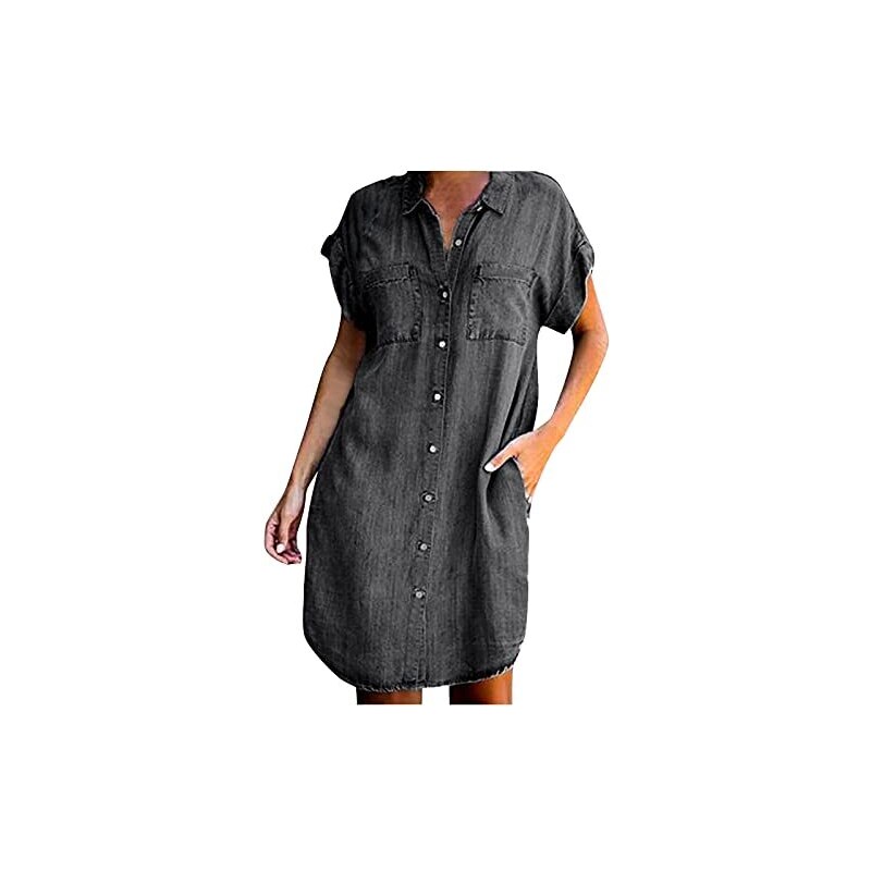 Abito a tunica in cotone - Nero - DONNA | H&M IT