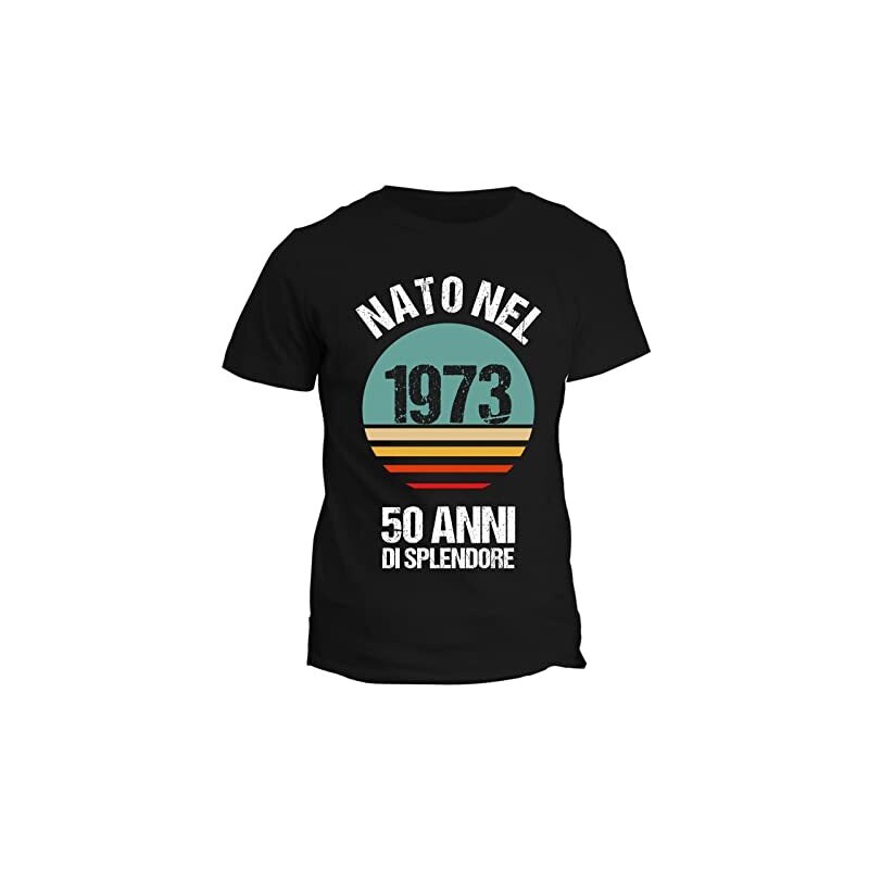 T-shirt 50° Compleanno Uomo - Design Divertente "Livello Sbloccato" Per Festeggiare I 50 Anni