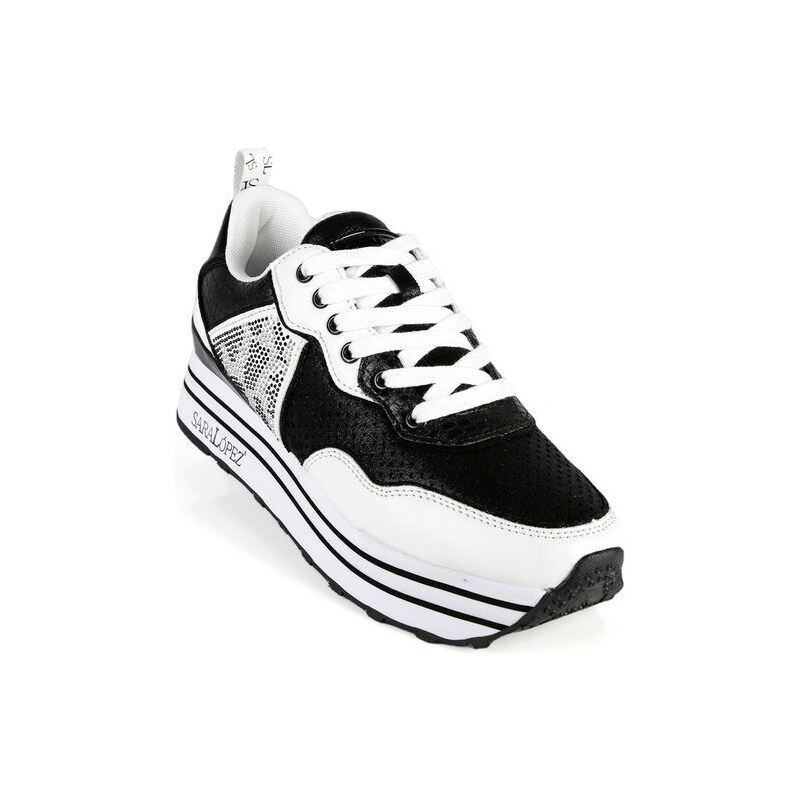 Saralòpez Sneakers Donna Con Platform Basse Nero Taglia 37