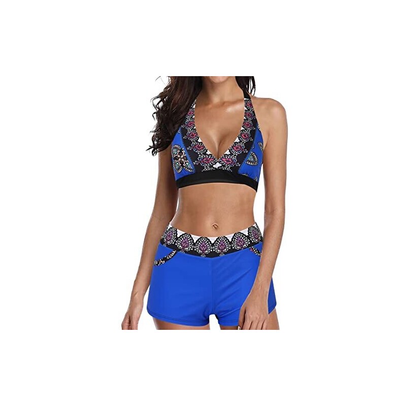 Acquista Costume da bagno donna sexy a vita alta bikini taglie forti Costume da bagno estivo femminile 4XL in Italia a partire da 14