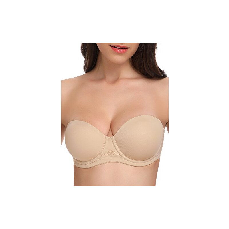 Reggiseno Donna In Pizzo Senza Spalline Con Ferretto - Non Imbottito, Sexy E Naturale - Foto 10