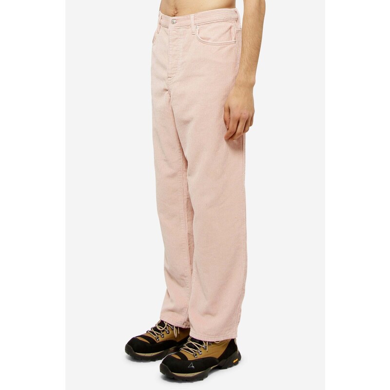 Stussy Jeans CORDUROY BIG OL in cotone rosa