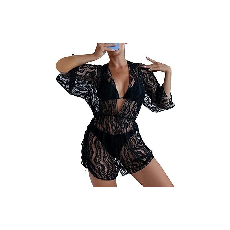 Ansenesna Costume Da Bagno Interi Donna Con Vestiti Da Spiaggia Abito Da Spiaggia Estivo Vita Alta Bikini Triangolo Monokini Mare Piscina Costume Da Bagno Donna Bikini Cover Up 123065278