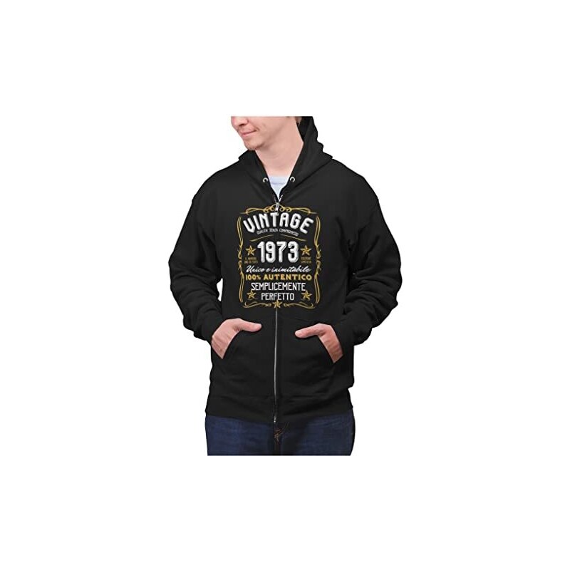 Felpa Con Cappuccio Personalizzata Con Ricamo Di Data E Iniziale In Numeri Romani Regalo Unico Per Anniversario - Foto 8