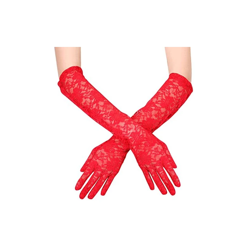 Acquista Guanti Da Sposa Guanti Lunghi In Raso Per Donna Guanti Da - Foto 8