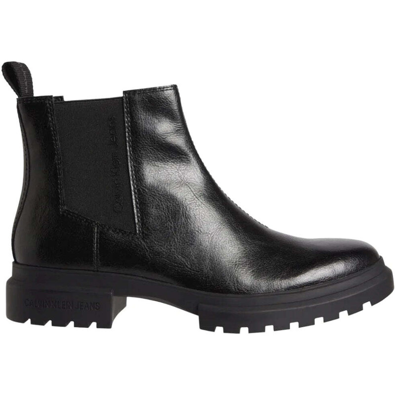 Calvin Klein donna Cleated Chelsea Boot nero