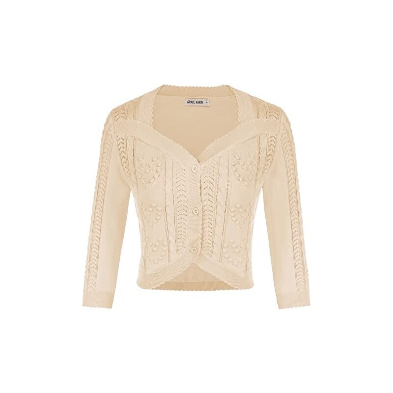 Cardigan Grace Karin Per Bambina - Bolero Con Scollo A V, Maniche Lunghe, Elegante E Morbido - Foto 4