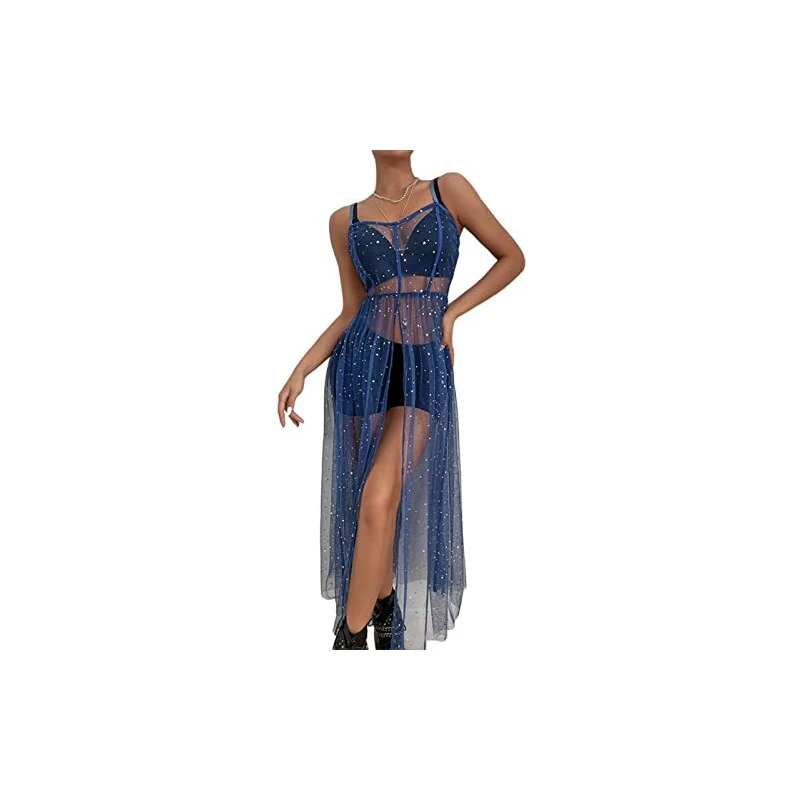 Costume Da Bagno Intero Donna Con Scollo A V E Inserti In Rete, Nero, Taglie L/XL, Con Spalline Regolabili E Imbottitura Rimovibile, Modellante - 6