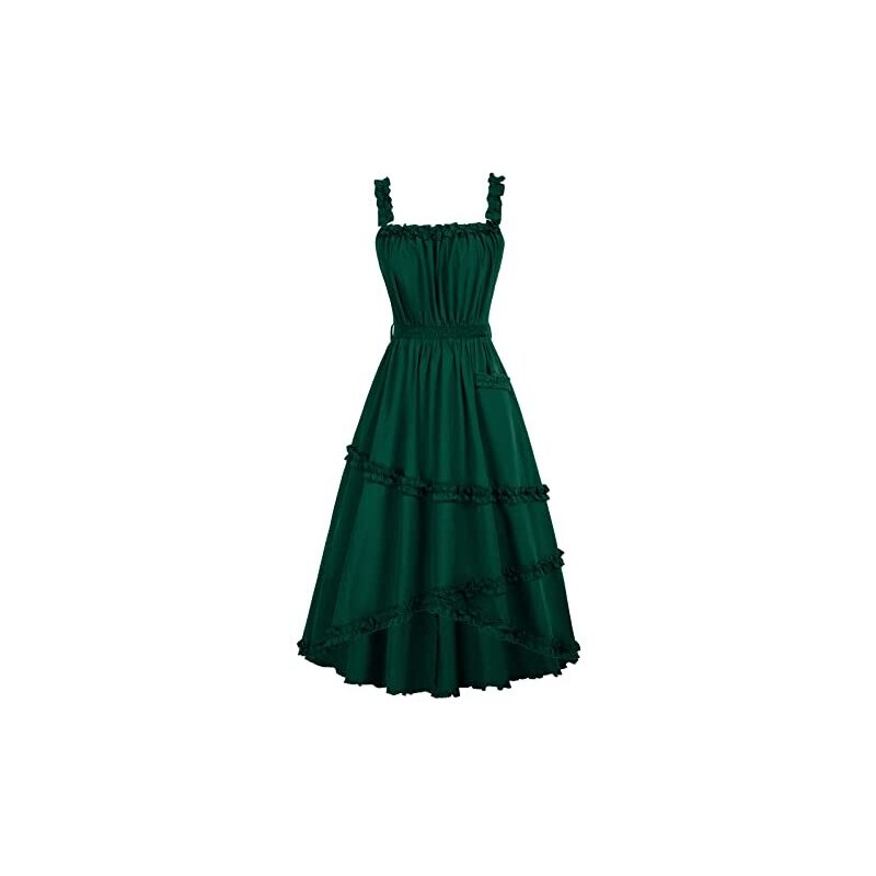 Abito Donna Estivo Elegante - Stile Retrò Floreale, Maniche Corte, Con Cinturino - Foto 4