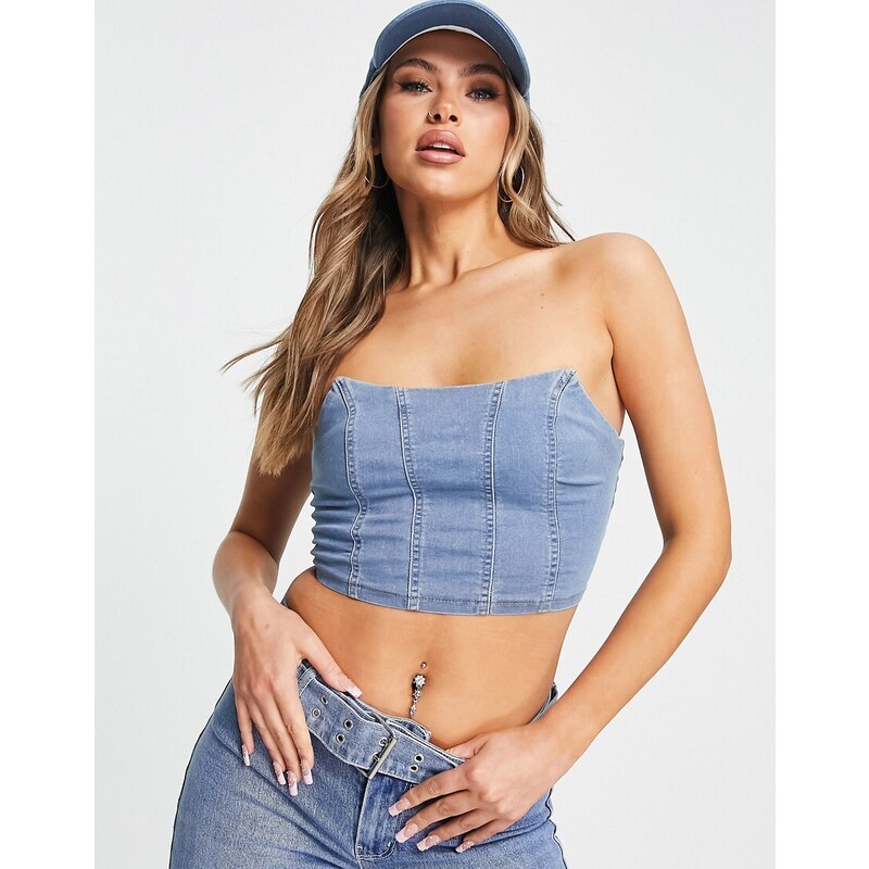 Amalfi Bloom Top – Scallop Detail Tassel Strap Crop