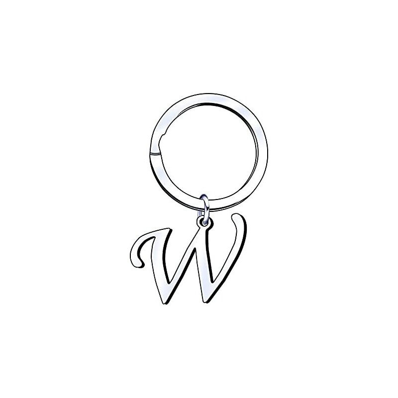 Portachiavi Lettera Alfabeto - Acciaio Inox Per Donne E Uomini - Foto 8