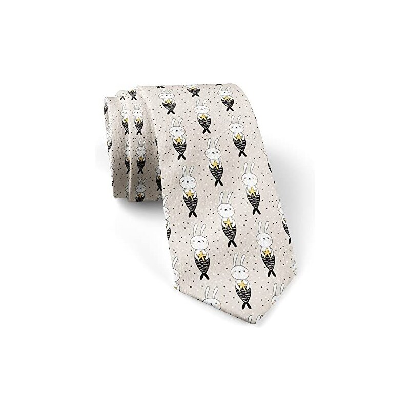 Cravatta Uomo Extra Lunga 160 Cm - Microfibra Striscia Beige/Oro, Tessuto Jacquard