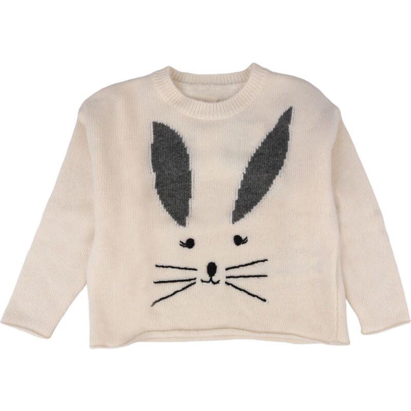 Cardigan Per Bambini Lavorato A Maglia, Bianco, Con Bottoni E Orsetto - Morbido E Leggero, Per Primavera, Autunno E Inverno