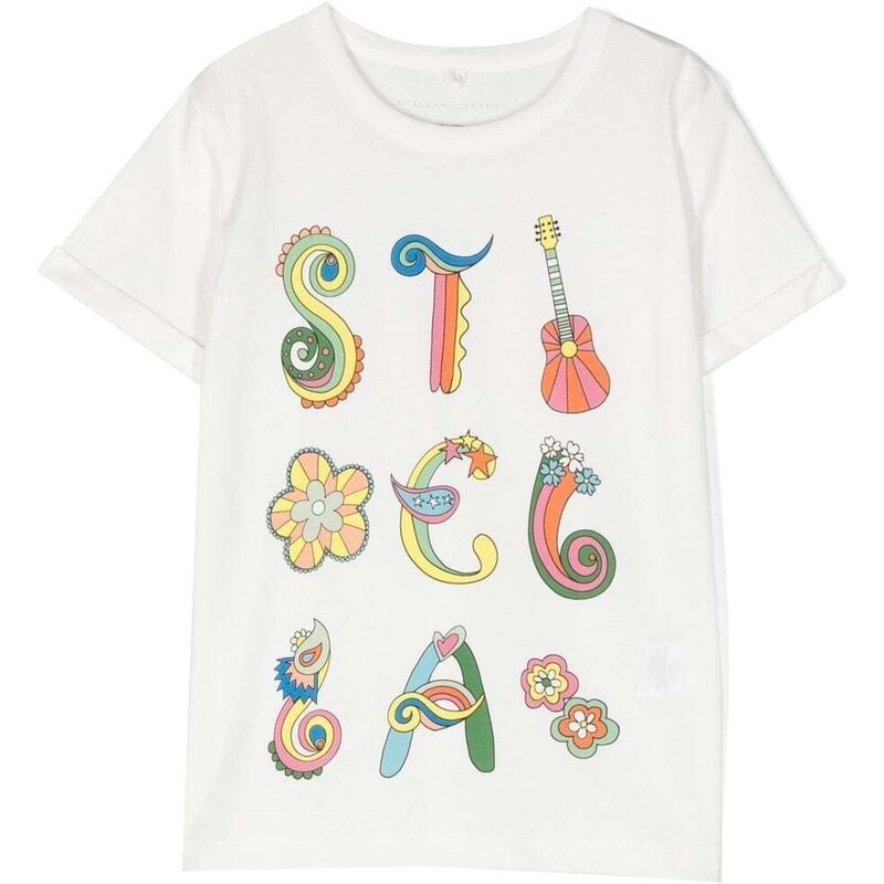 Stella McCartney Kids T-shirt con stampa - Bianco Stella McCartney Kids T-shirt con stampa - Bianco