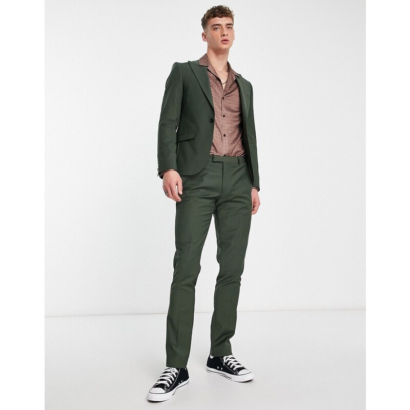 Twisted Tailor - Buscot - Pantaloni da abito verdi-Verde