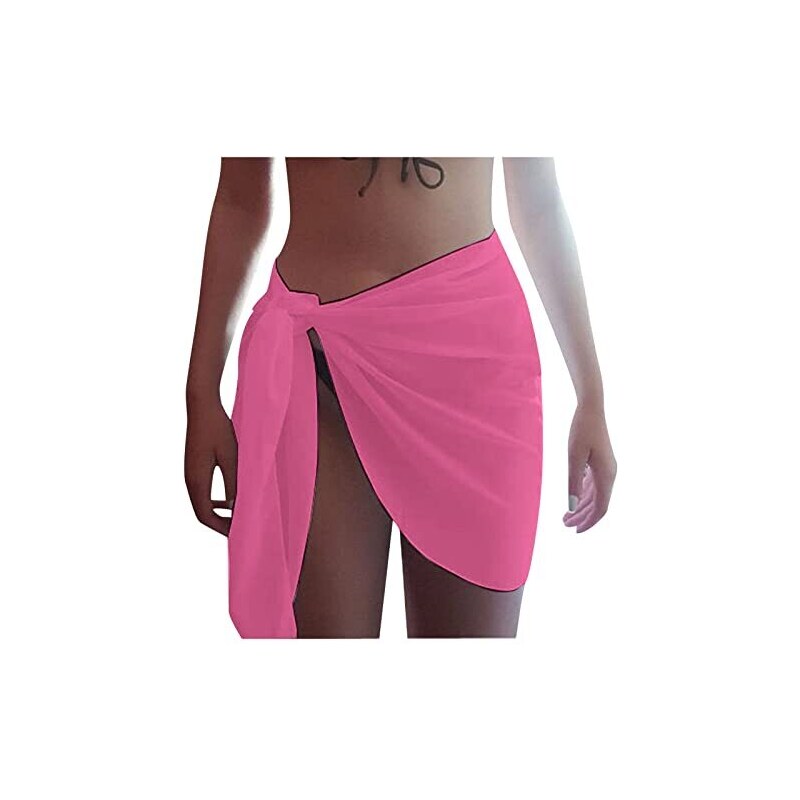 Copricostume Donna Ekouaer A Camicia | Con Scollo A V E Maniche A Lanterna | Leggero Per Spiaggia E Vacanze