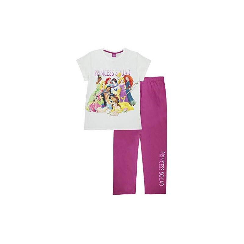 Popgear Disney Princess Princess Kader Damen Lange Pyjamas Set Wei ...