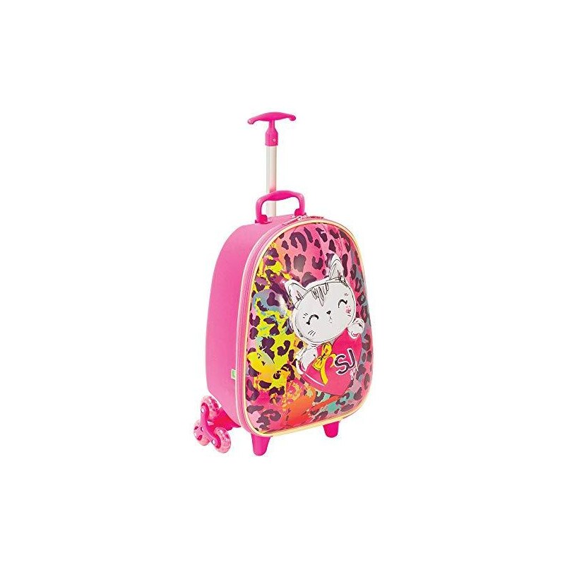 BE BOX SJ SEVEN - Trolley Zaino Orta Con Triple Ruote, Pieghevole, Verde Fluorescente - 4