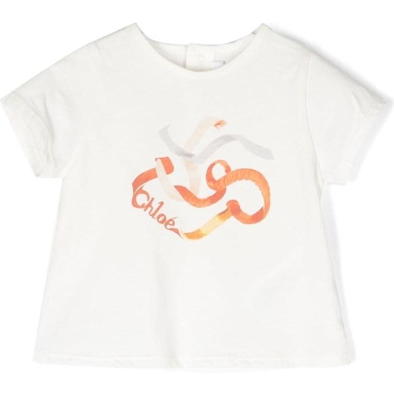 Chloé Kids T-shirt con stampa - Bianco