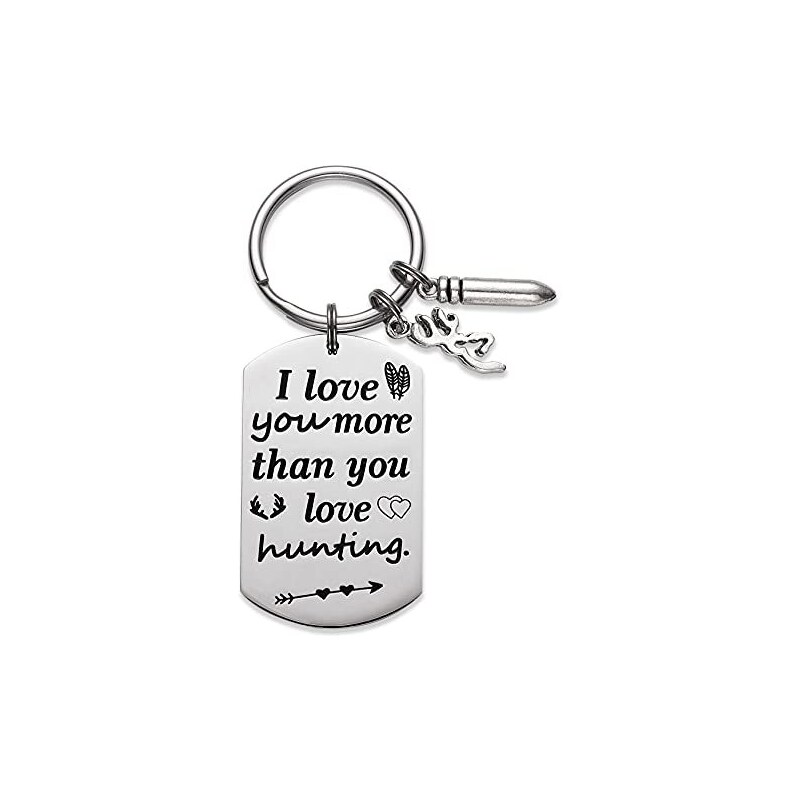 Portachiavi con lettera I Love You More The End I