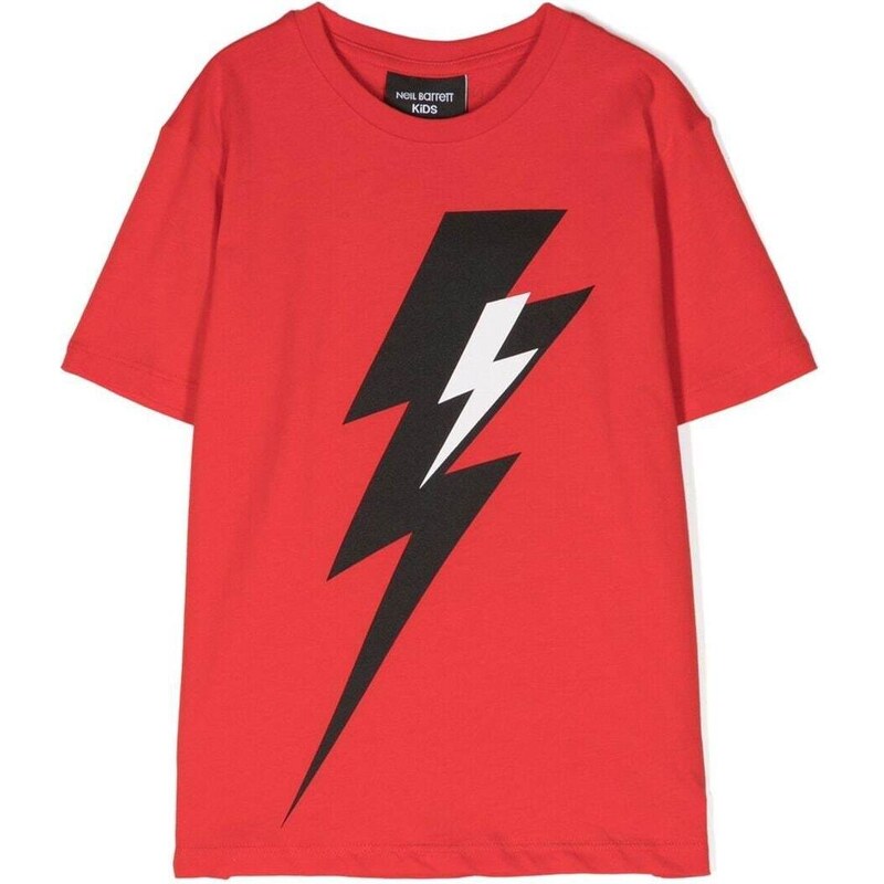 Neil Barrett Kids T-shirt con stampa - Rosso